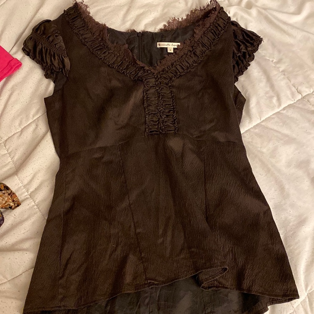 Nanette Lepore brown top